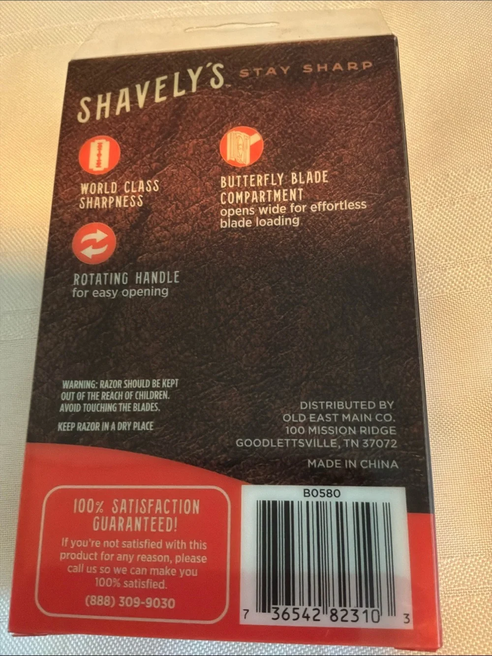 Shavely’s double edge safety razor sealed